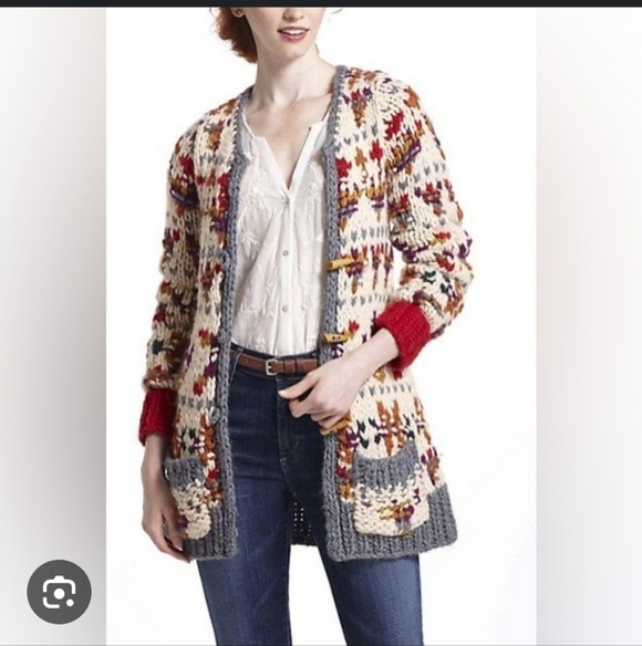 Sleeping On Snow Sweaters - Anthropologie Sleeping On Snow Multicolor Knit Cardigan